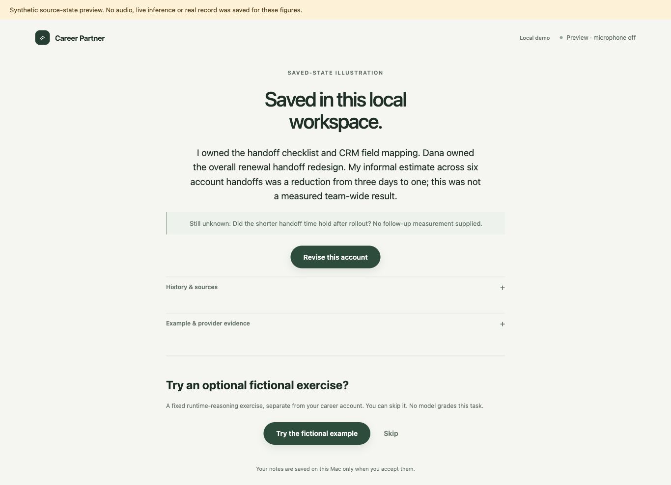 Keep the correction and the earlier wording — fictional source-state preview